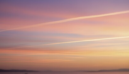 Soft Pastel Sunset Sky with Warm Gradient Colors