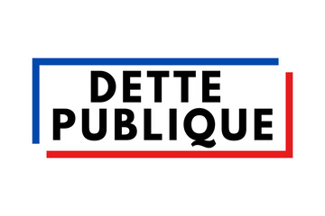 Symbole dette publique en France