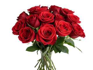 bouquet of roses ,isolated on transparent png