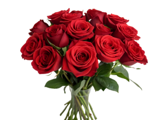 bouquet of roses ,isolated on transparent png