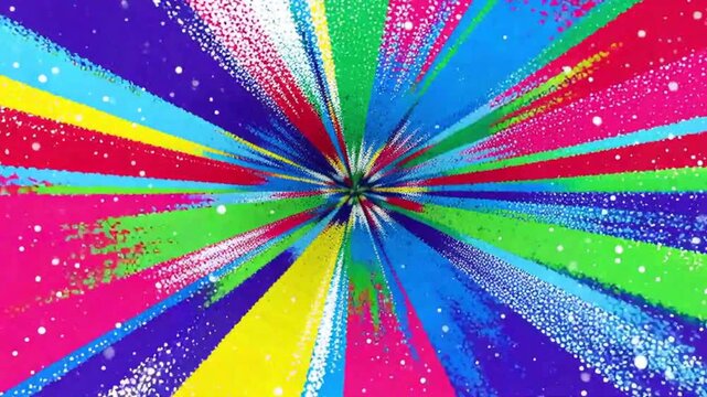 Abstract, colorful grunge texture as a dynamic motion background. Vibrant splashes, rough patterns, and artistic imperfections create an energetic, visually engaging backdrop