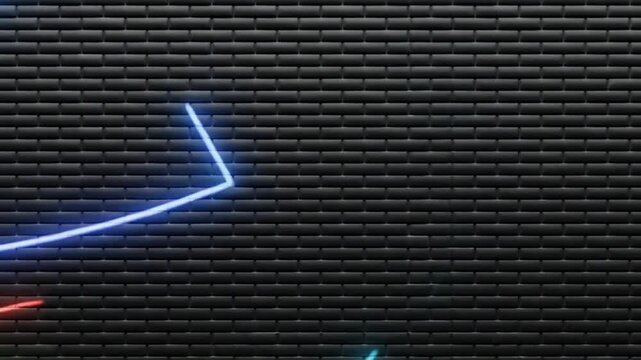 Abstract neon &lsquo;Are You Ready&rsquo; sign banner background for a promotional video, with a dynamic and motivational atmosphere