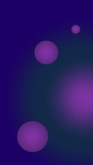 Floating Purple Spheres on Dark Gradient Background