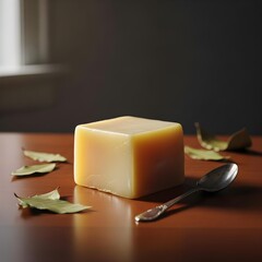 Shimmering Tallow Elegance: A Minimalist Still Life Embracing Radiant Ambient Light, Smooth Textures, and Vintage Artistic Charm for Timeless Upscale Storytelling