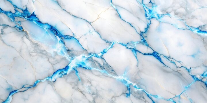 Stunning Abstract Blue and White Marble Texture Elegant Swirls and Veins for Design Projects