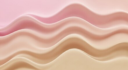 Obraz premium Soft pastel gradient waves abstract background texture elegant flowing design subtle colors