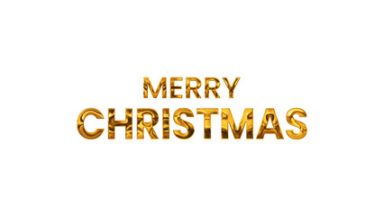 merry christmas metallic gold text on transparent backgrtound,png winter holiday and new year celebration social media motion background