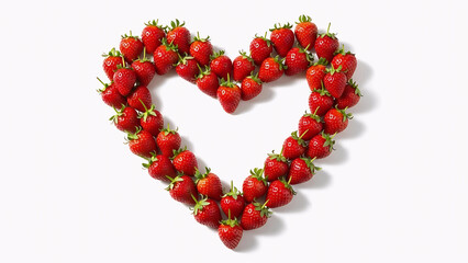 Obraz premium heart made of red rose petals