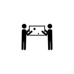 Carrying icon simple icon isolated on white background