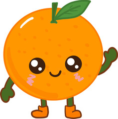 orange apple cartoon