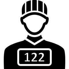 Criminal Icon — Suspect & Offender Profile Glyph Symbol