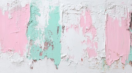 Colorful textured wall blending soft pastels with an artistic touch in a serene, contemporary space during daylight hours Generative AI