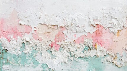 Weathered wall reveals layers of color and texture in an abandoned space Generative AI