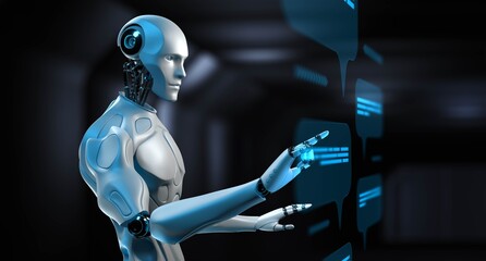 AI Robot Interaction and Natural Language Processing Technology.