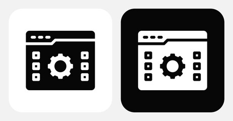 Data Export Dual Monochrome Icon Set