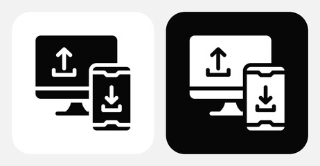 Obraz premium CRM Security Dual Monochrome Icon Set