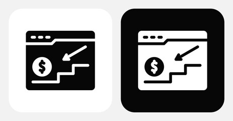 CRM Timeline Dual Monochrome Icon Set