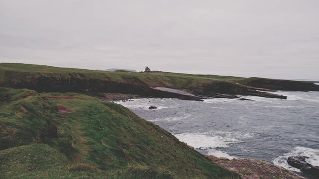 4k Shot in Ireland of Castle Classiebawn in Mullaghmore