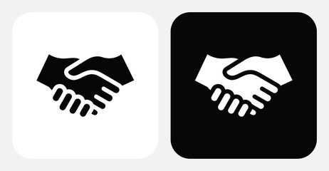 Handshake Dual Monochrome Icon Set