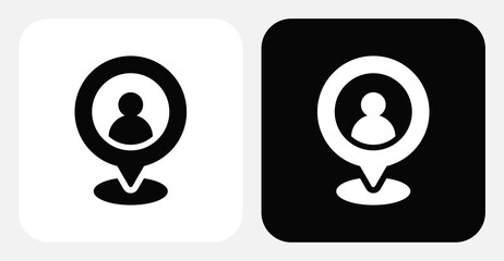 Location Dual Monochrome Icon Set