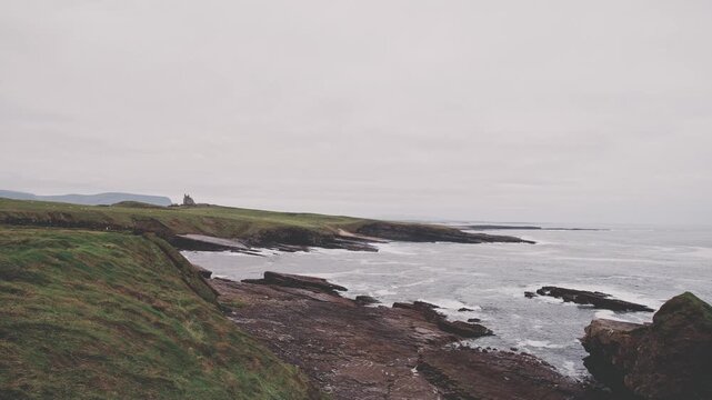 4k Shot in Ireland of Castle Classiebawn in Mullaghmore