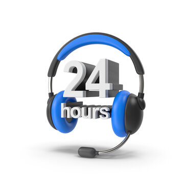 24 hours customer service support with phone headset