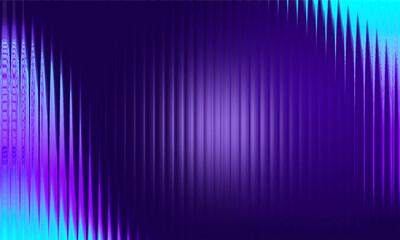 Purple and Cyan Glass Wave Stripes – Modern Abstract Ribbed Line Gradient Background