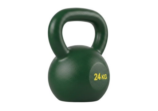 Isolated heavy kettlebell for strength and cardio exercise, a weightlifting workout equipment - Powered by Adobe