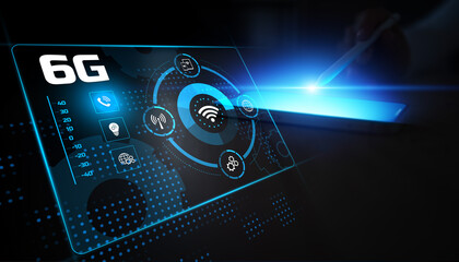 6G Wireless Technology and Future Connectivity Interface with Global Network Integration.