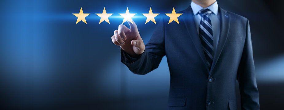 Customer Satisfaction and Quality Rating with Five-Star Service and Business Excellence.