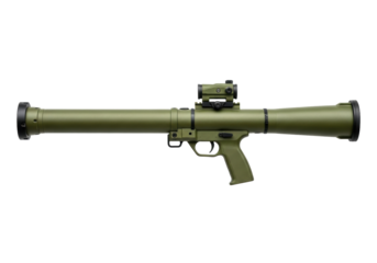Isolated grenade launcher military equipment armament weapon for rocket projectile fire