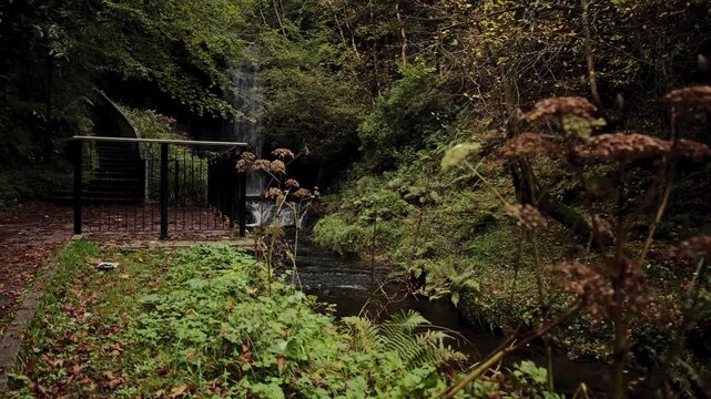 4k Shot in Ireland of Glencar Waterfall