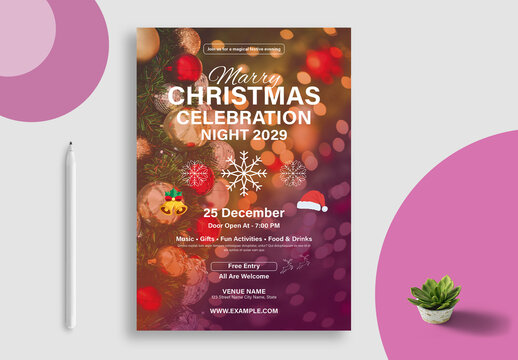 Christmas Celebration Poster Design