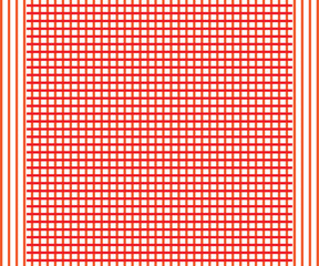 Abstract red and white grid pattern with fine lines, creating a classic checkered texture suitable for various design projects