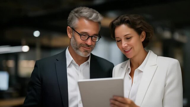 Close-up of mentor and mentee reviewing digital workflow notes side by side &mdash; visual storytelling of guidance, encouragement, and continuous learning that defines professional success in modern