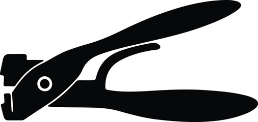 Illustration cable cutter tool electrical equipment maintenance repair silhouette vector