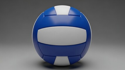 Blue and white toy figure standing on a gray background