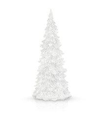 decorative crystal Christmas tree isolated on a transparent background