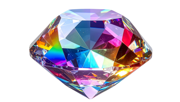 Crystal Diamond Cut 2026 High Clarity Transparent Background PNG