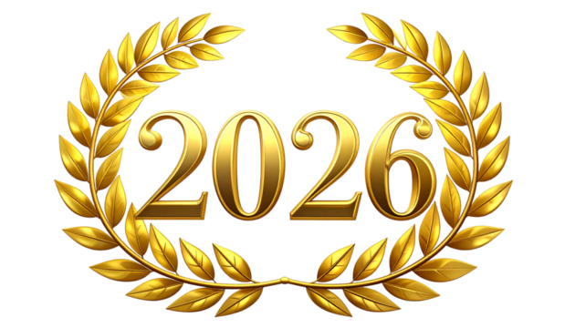 Golden 2026 Laurel Wreath Emblem Isolated on Transparent Background

Keywords:
