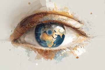 World Sight Day Awareness Logo Concept