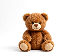 Obraz premium A cuddly brown teddy bear sitting