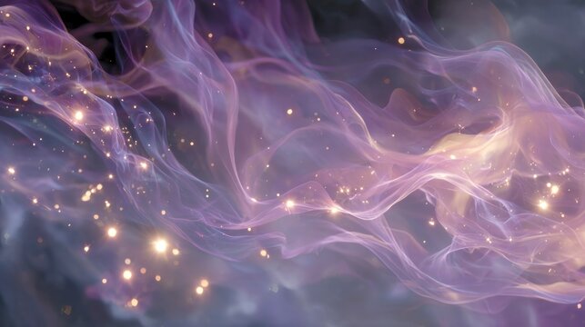 Abstract cosmic nebula - Powered by Adobe