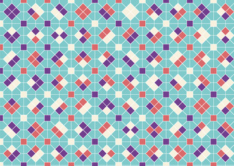 幾何学的なタイル模様 背景