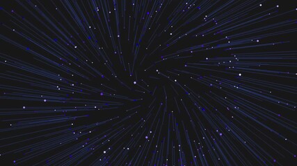 A captivating image of a blue spiral with white dots gently spiraling on a dark black backdrop, creating a mesmerizing and serene visual experience