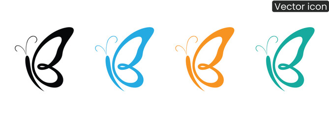 Add a touch of whimsy with these butterfly icons. Use them for branding, designs, or adding a pop of color to your projects. Great for spring or summer concepts!