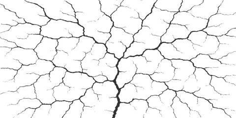 Dry, cracked earth texture showing a drought pattern of cracks in arid soil or clay ground