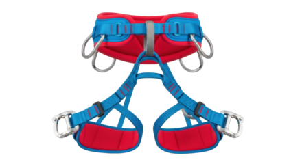 Isolated climbing harness for outdoor activities, rock climbing and mountaineering equipment