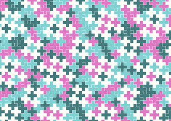 幾何学的なタイル模様 背景