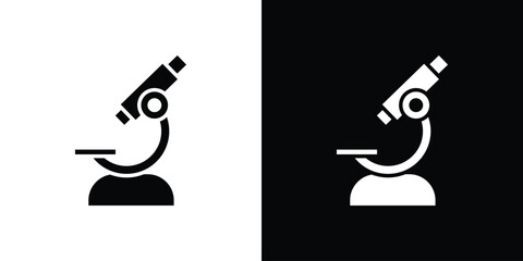 Microscope icon, logo, app, template. EPS10